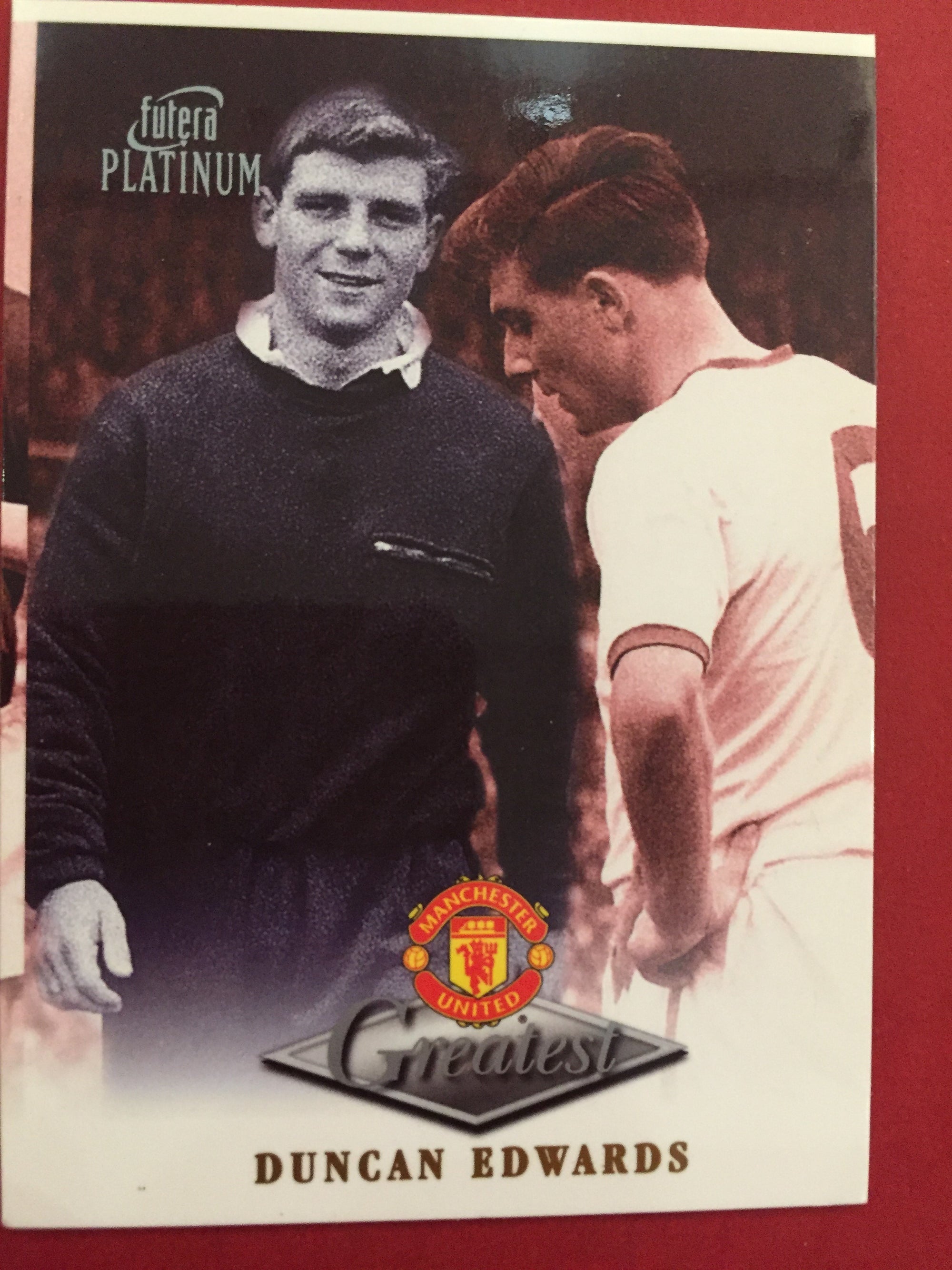 MANCHESTER UNITED - FUTERA PLATINUM "THE GREATEST" - 1999 - KOMPLETT SETT - MISCUT