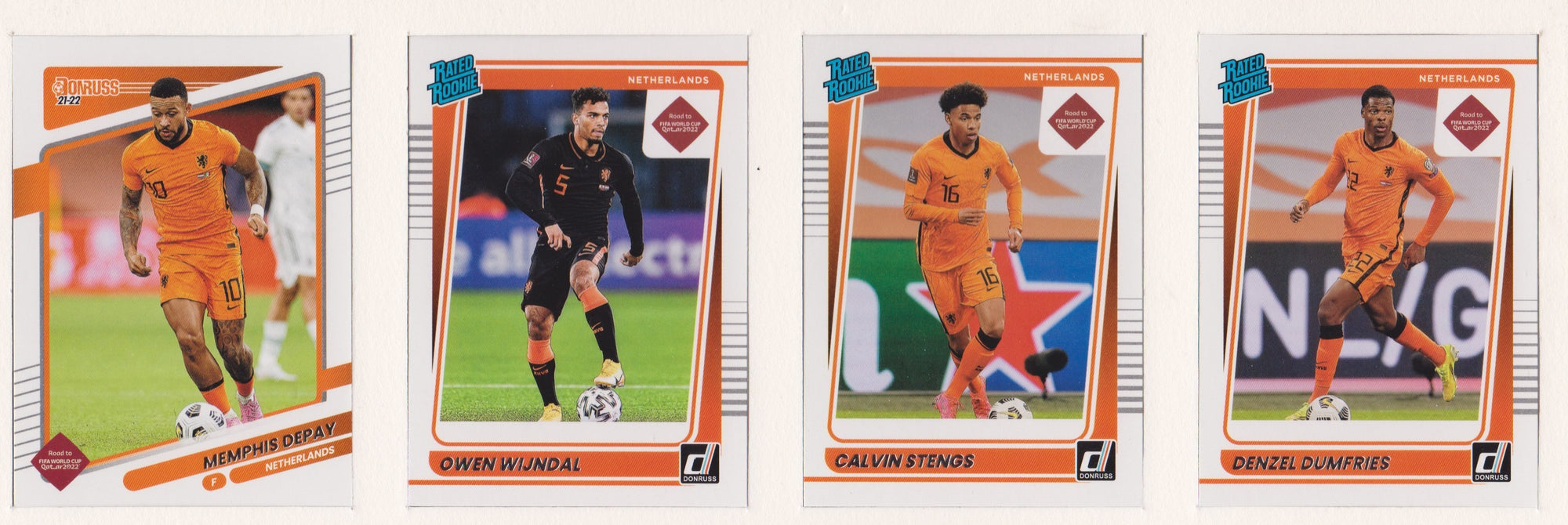 NETHERLANDS- COMPLETE TEAMSET - DONRUSS ROAD TO QATAR 2022 - BASE