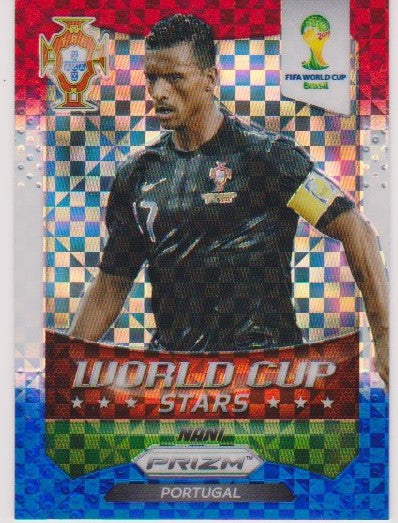 029. NANI - PORTUGAL - WORLD CUP STARS - RED, BLUE AND WHITE PRIZM