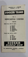 NEWCASTLE UNITED -  FOTBALLKORT FRA 1956