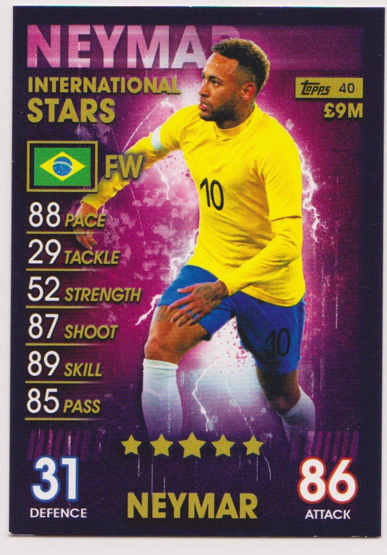040. NEYMAR JR - BRAZIL - INTERNATIONAL STARS