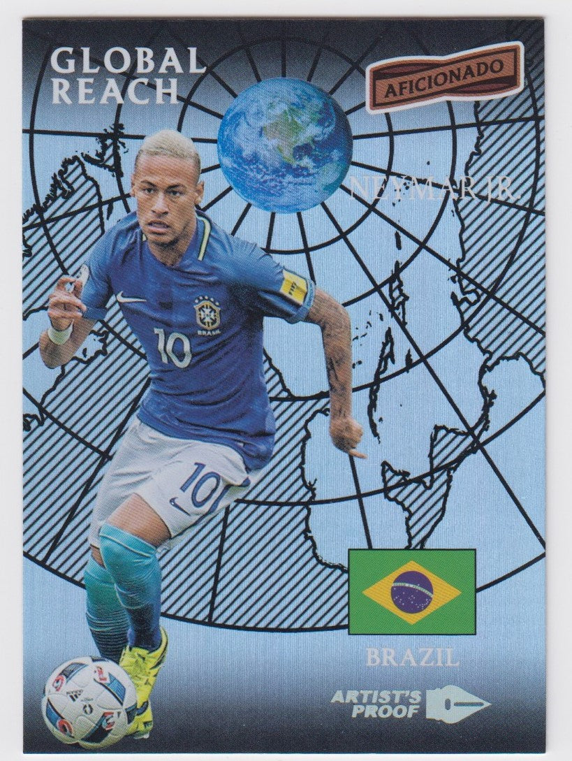 156. NEYMAR JR - BRASIL - GLOBAL REACH ARTIST`S PROOF SILVER