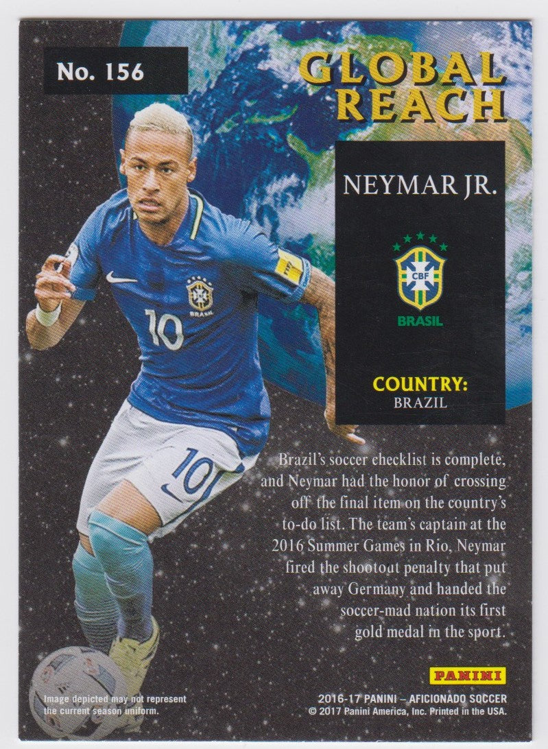 156. NEYMAR JR - BRASIL - GLOBAL REACH ARTIST`S PROOF SILVER