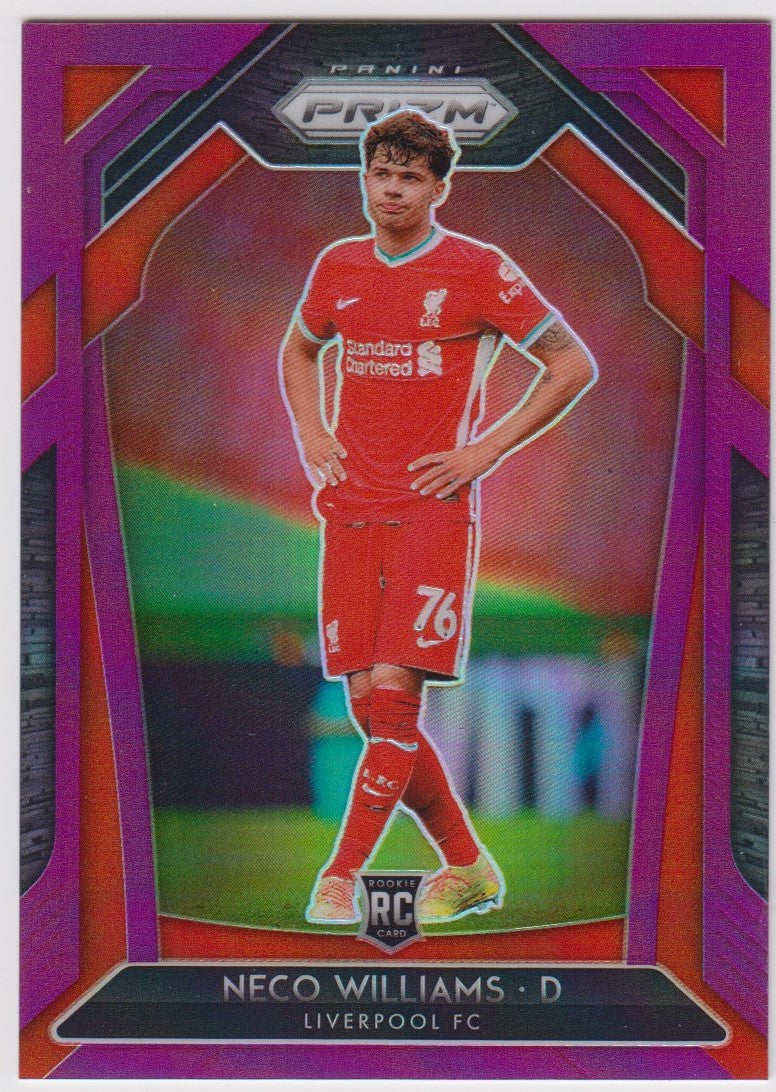#099. BREAKAWAY VIOLET PRIZM - NECO WILLIAMS - LIVERPOOL - ROOKIE - CARD 82 OF 99