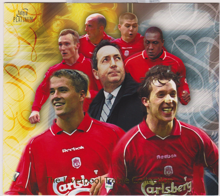 THE LIVERPOOL TREBLE COLLECTION - FUTERA PLATINUM 2001 CARD 301 OF 350