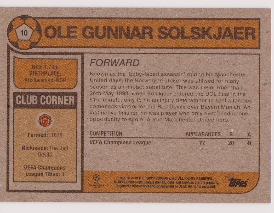 010. OLE GUNNAR SOLSKJÆR - MANCHESTER UNITED - PR.688