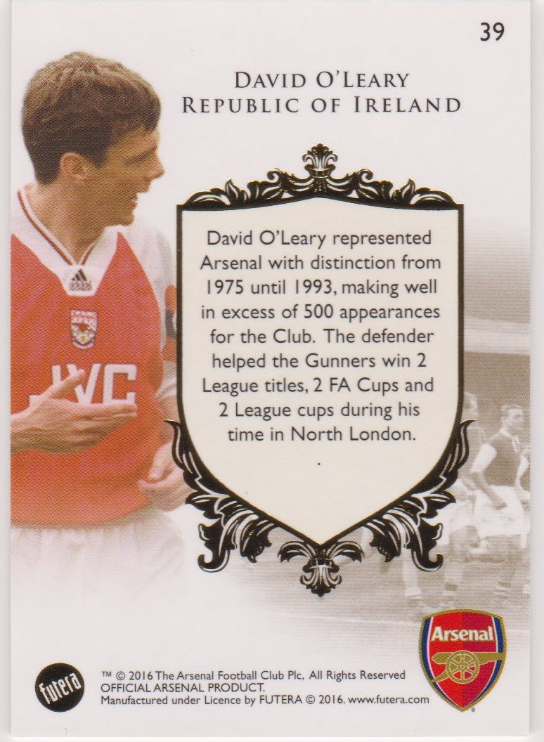 039. DAVID O`LEARY - THE GREATS - ARSENAL