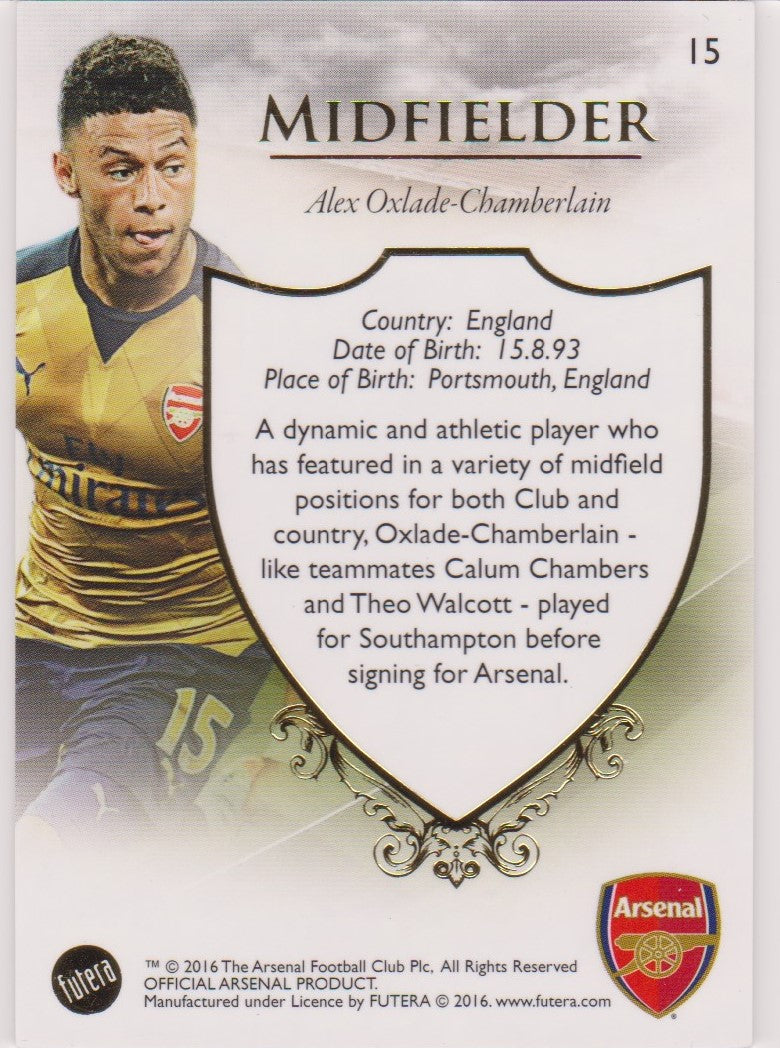 015. ALEX OXLAIDE-CHAMBERLAIN - CLUB BASE - ARSENAL