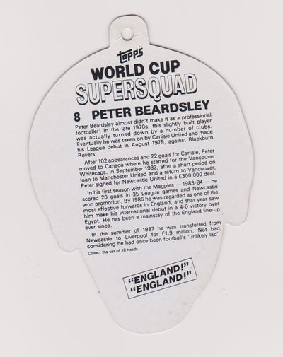 PETER BEARDSLEY - LIVERPOOL - WORLD CUP SUPERSQUAD
