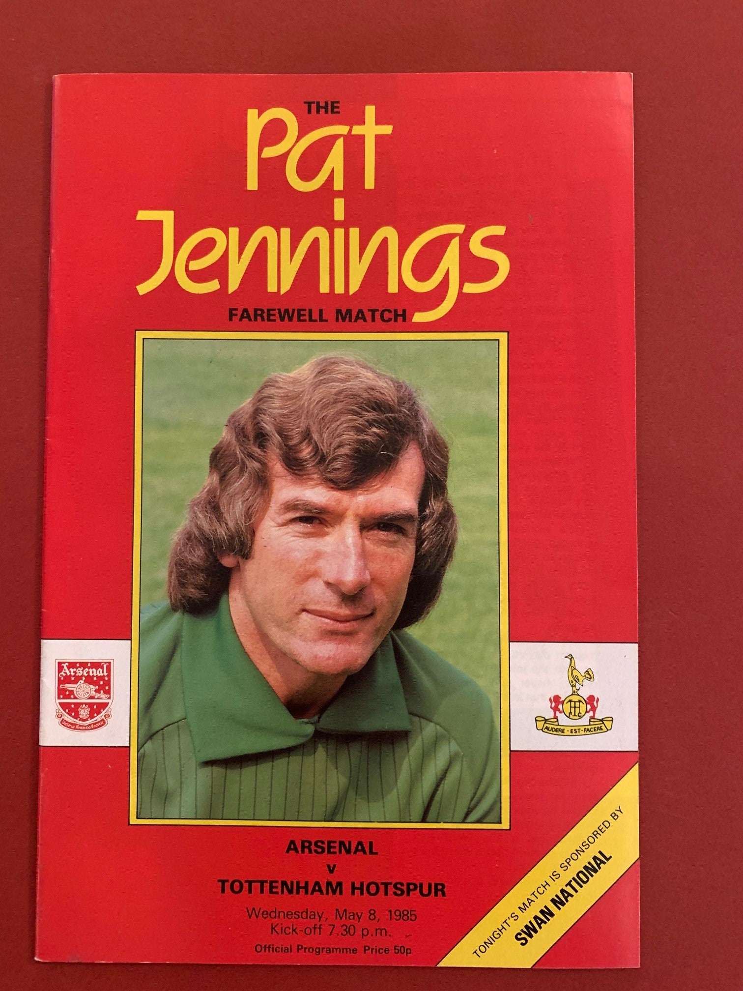 1985. PAT JENNINGS TESTEMONIAL PROGRAM