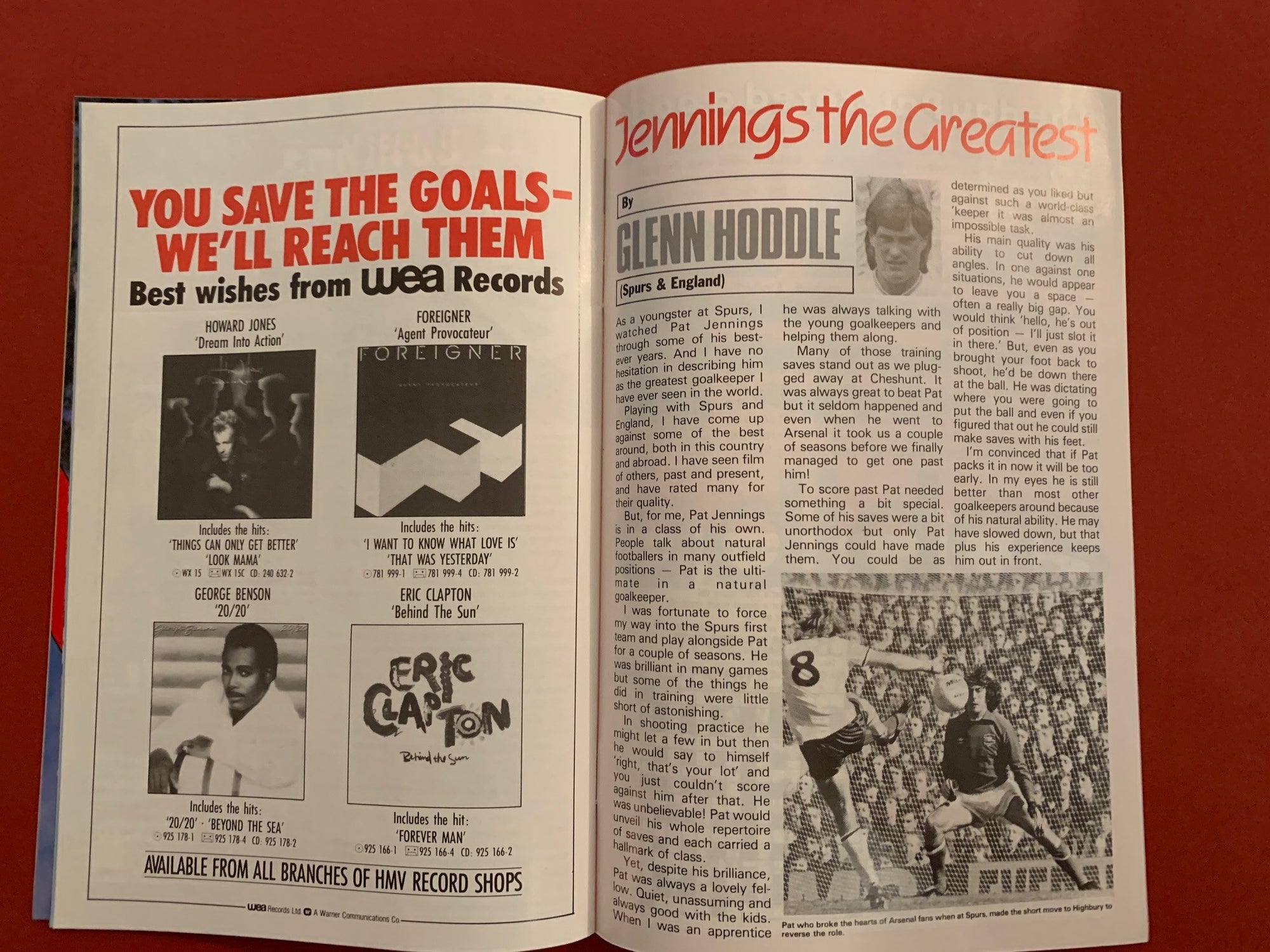 1985. PAT JENNINGS TESTEMONIAL PROGRAM