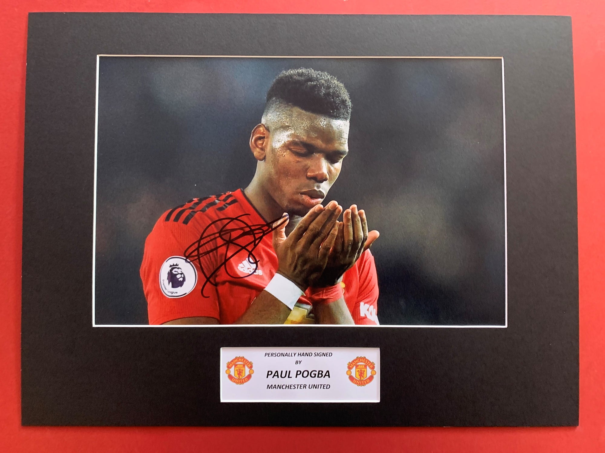 PAUL POGBA - SIGNERT BILDE MED EKTEHETSBEVIS/COA
