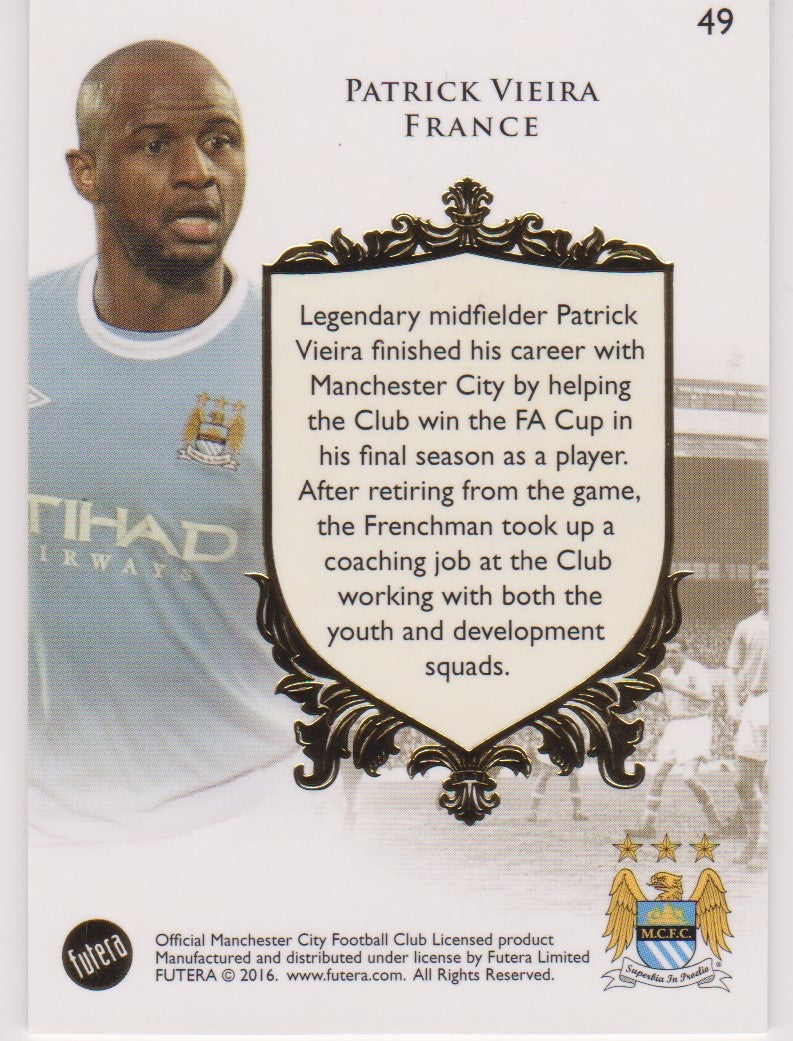 049. PATRICK VIEIRA - THE GREATS - MANCHESTER CITY