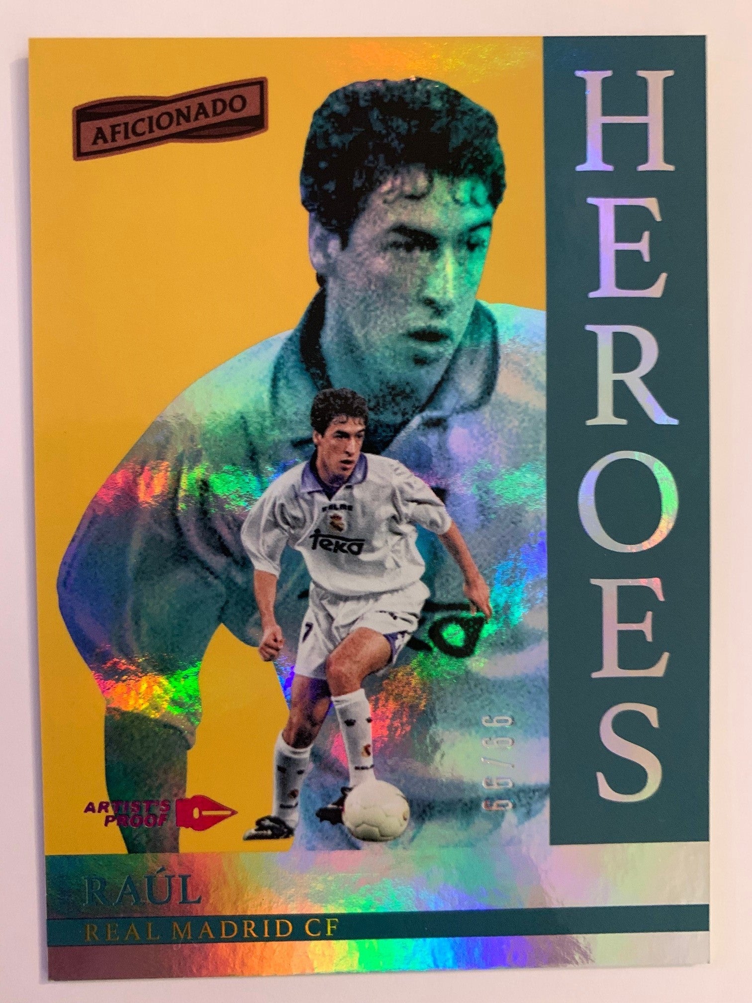 RAUL - REAL MADRID - PANINI AFICIONADO - HEROES- #99