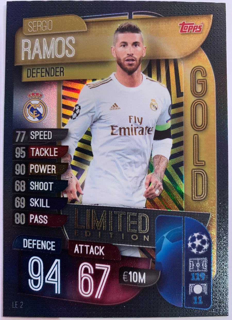 LE02. SERGIO RAMOS - REAL MADRID  - LIMITED EDITION GOLD