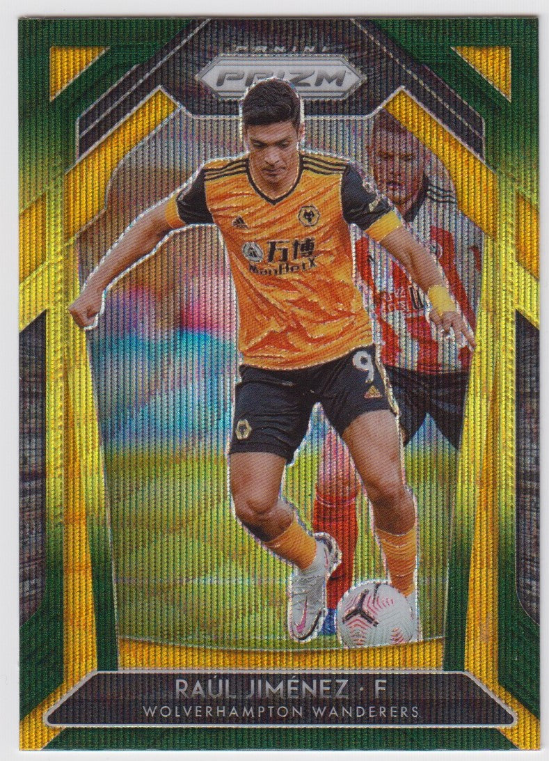 149. RAUL JIMENEZ - WOLVERHAMPTON - BLUE/YELLOW/GREEN PRIZM