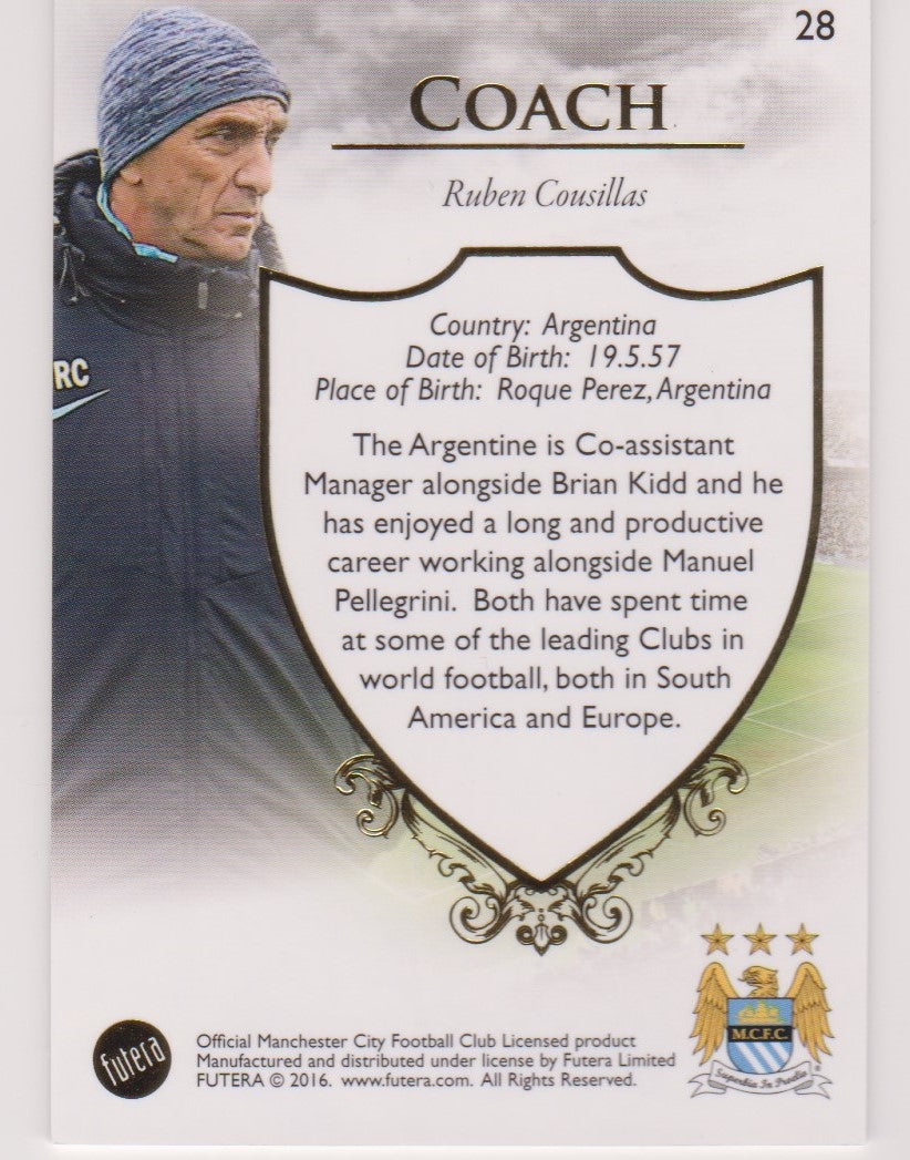 028. RUBEN COUSILLAS - COACH - MANCHESTER CITY