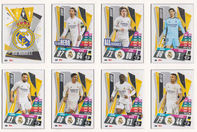 REAL MADRID KOMPLETT SETT MED TOPPS CHAMPIONS LEAGUE 2020/21