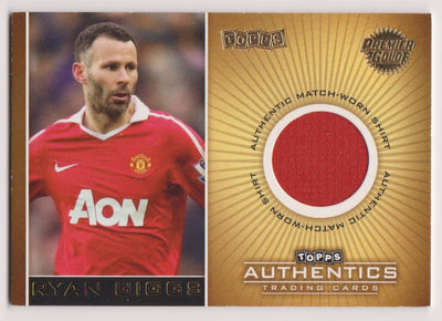 RYAN GIGGS - MANCHESTER UNITED - TOPPS  PREMIER GOLD - MATCH WORN #350