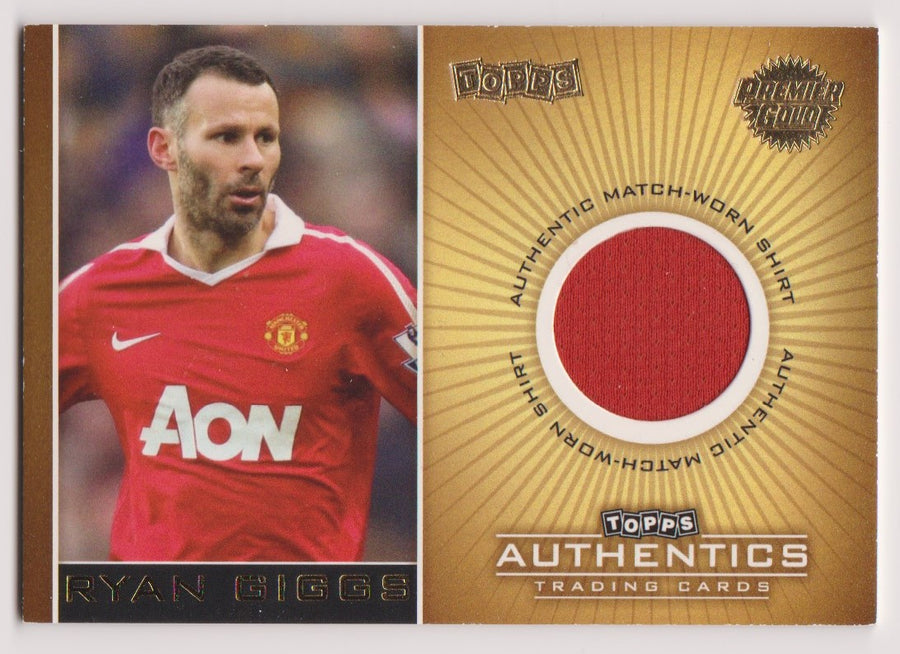 RYAN GIGGS - MANCHESTER UNITED - TOPPS  PREMIER GOLD - MATCH WORN #350