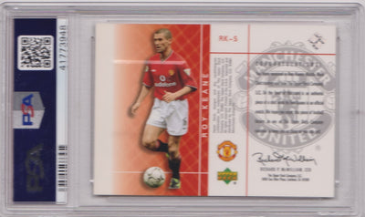 ROY KEANE - 2001 UPPER DECK - MATCH WORN SHIRT - PSA GRADERT MINT 8