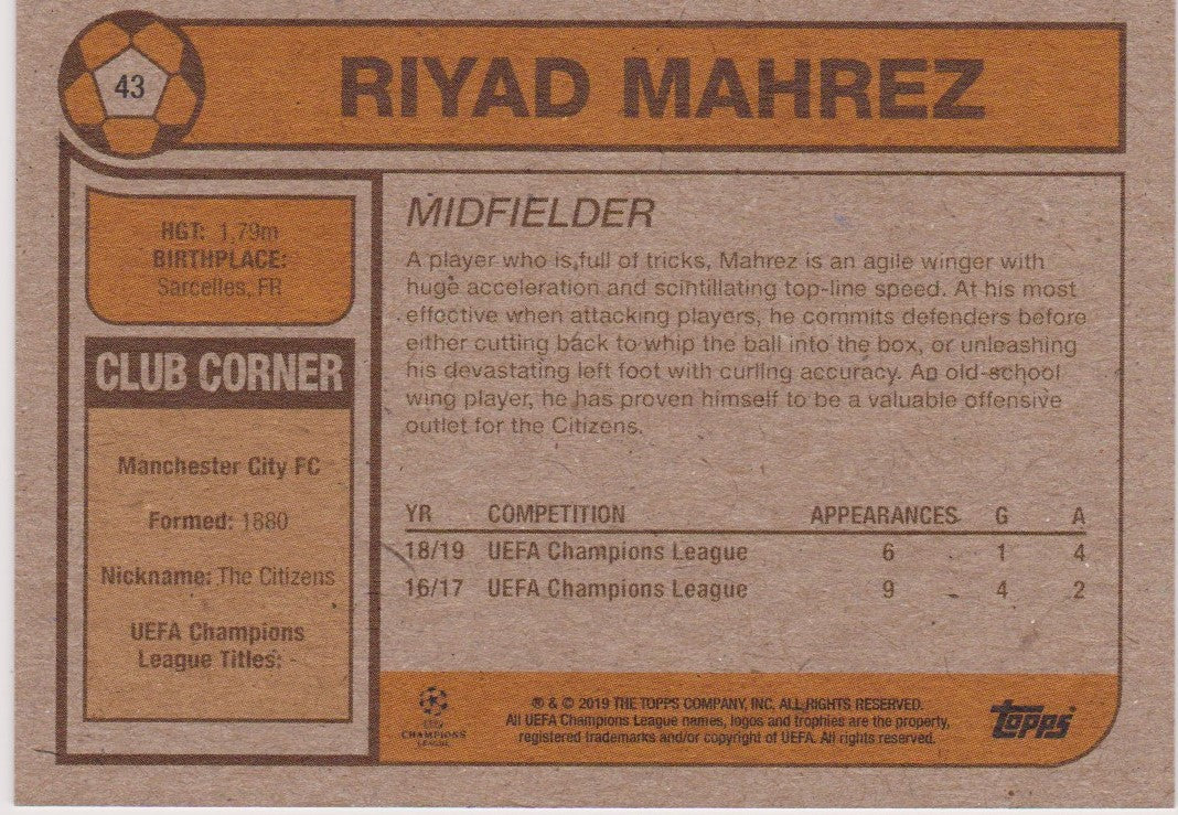 043. RIYAD MAHREZ - MANCHESTER CITY - PR.384