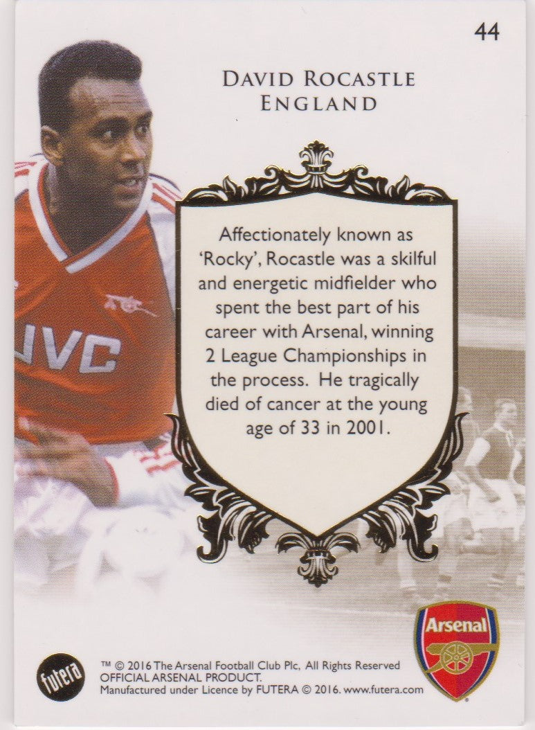 044. DAVID ROCASTLE - THE GREATS - ARSENAL