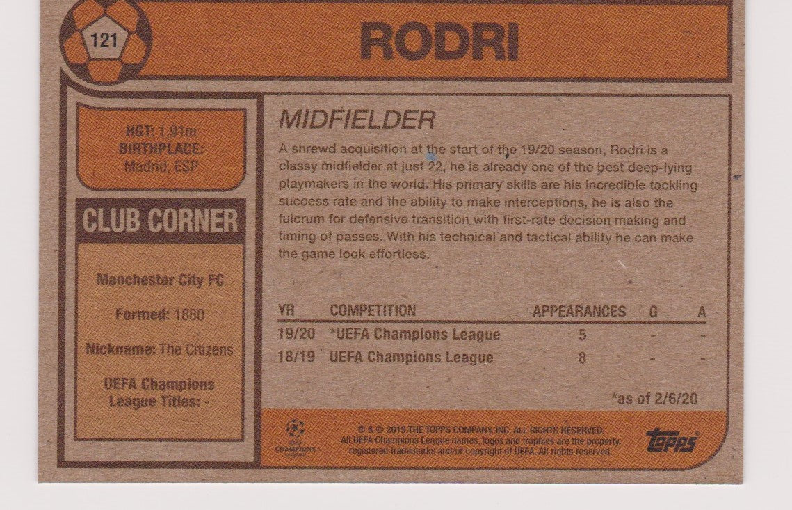 121. RODRI - MANCHESTER CITY - PR.132