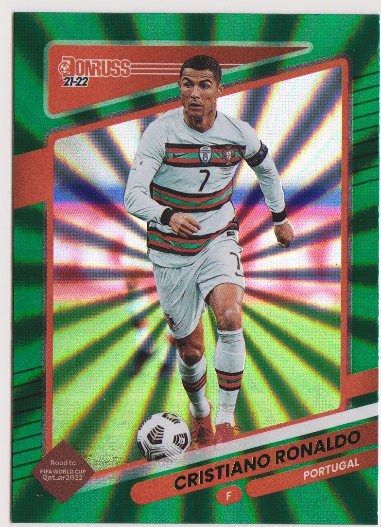 116. CRISTIANO RONALDO - PORTUGAL  - HOLO GREEN LAZER #349