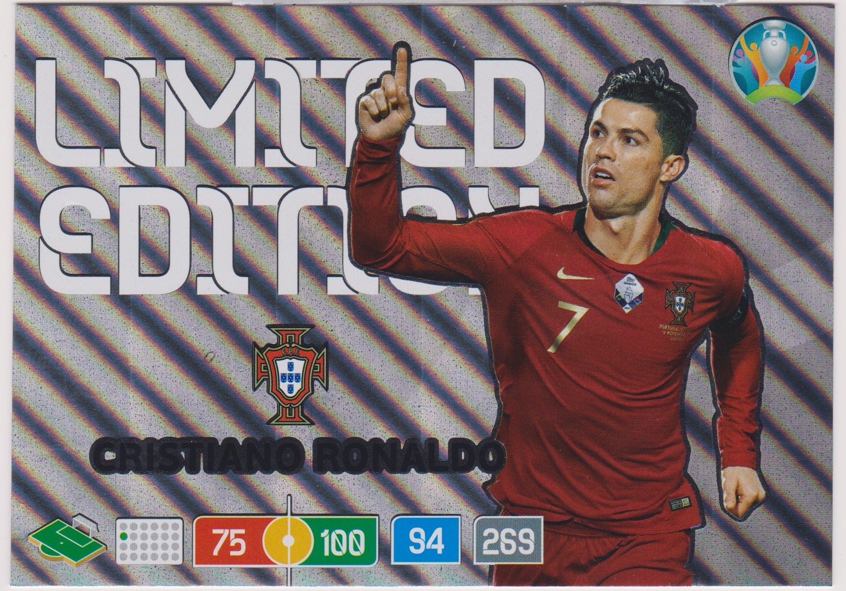 LE-2020.  CRISTIANO RONALDO - PORTUGAL  - LIMITED EDITION - PANINI ADRENALYN  EURO 2020 - XXL