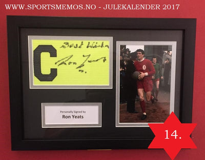 RON YEATS SIGNERT KAPTEINSBIND MED EKTEHETSGARANTI/COA