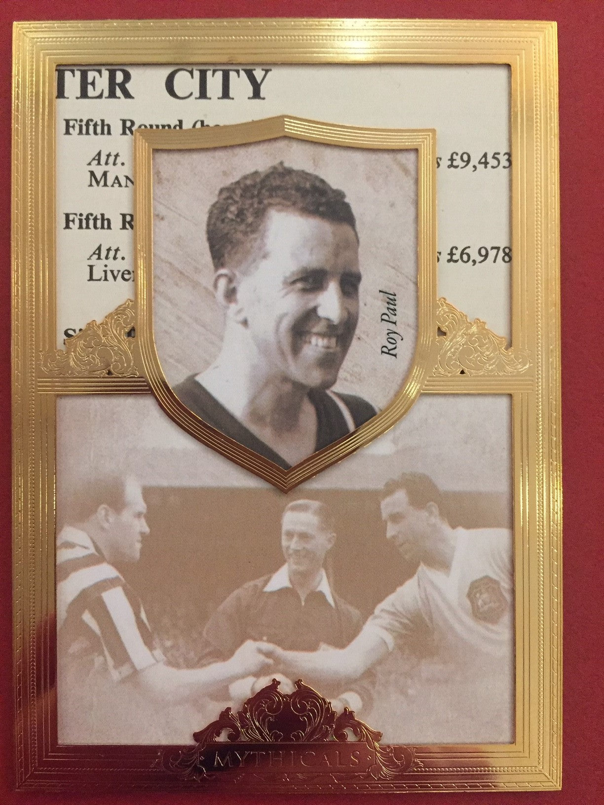 000. MYTHICAL - ROY PAUL - MANCHESTER CITY -  FUTERA MYTHICAL 2016 #6