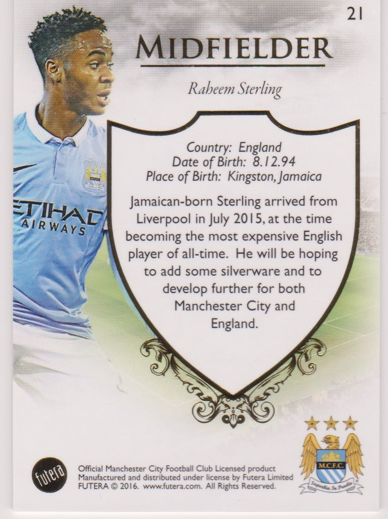 021. RAHEEM STERLING - CLUB BASE - MANCHESTER CITY