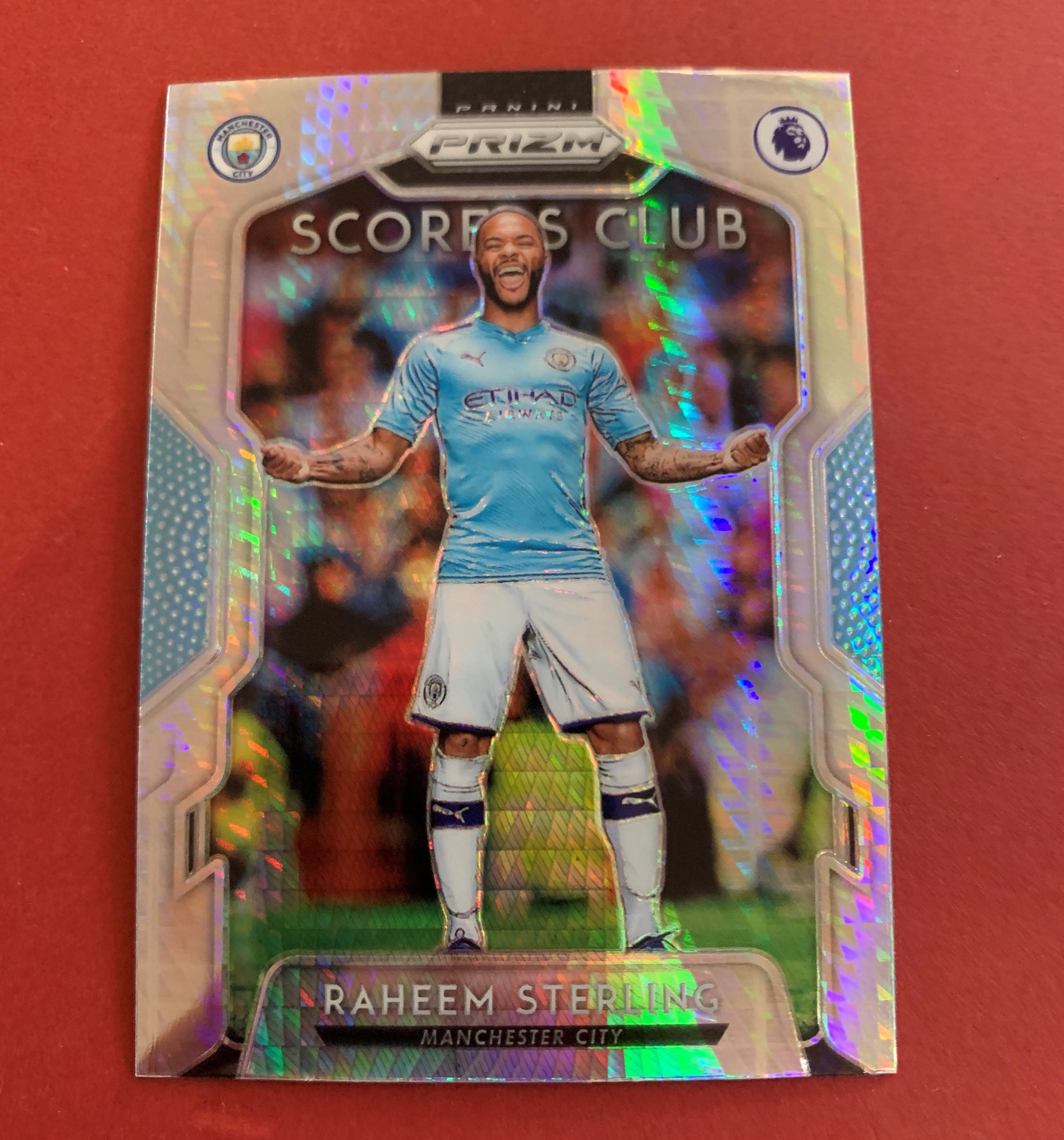 SC13. RAHEEM STERLING - MANCHESTER CITY- SCORERS CLUB - HYPER PRIZM BREAKAWAY