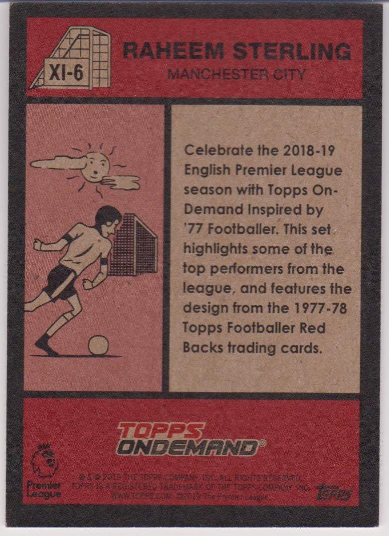 XI-006. RAHEEM STERLING - MANCHESTER CITY - BEST OF EPL XI