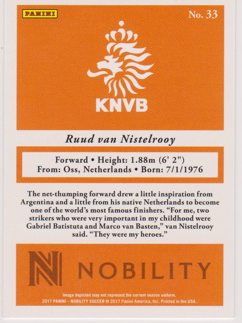 RED - 033. RUUD VAN NISTELROOY  - NETHERLANDS #199