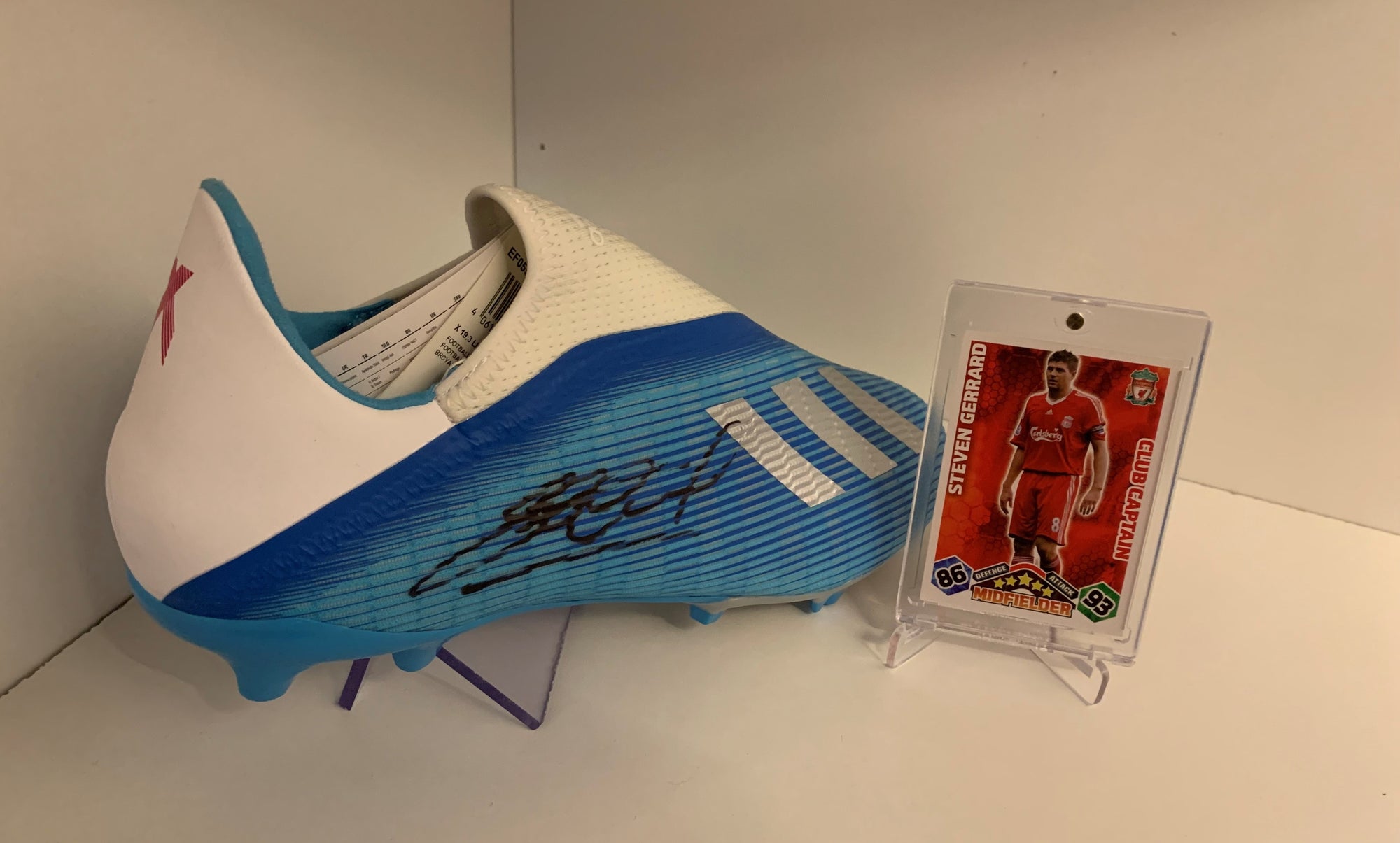 STEVEN GERRARD - SIGNERT SKO MED EKTEHETSBEVIS/COA