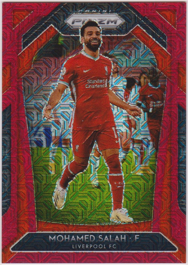 #135. RED MOJO PRIZM - 255. MOHAMED SALAH - LIVERPOOL - CARD 89 OF 135