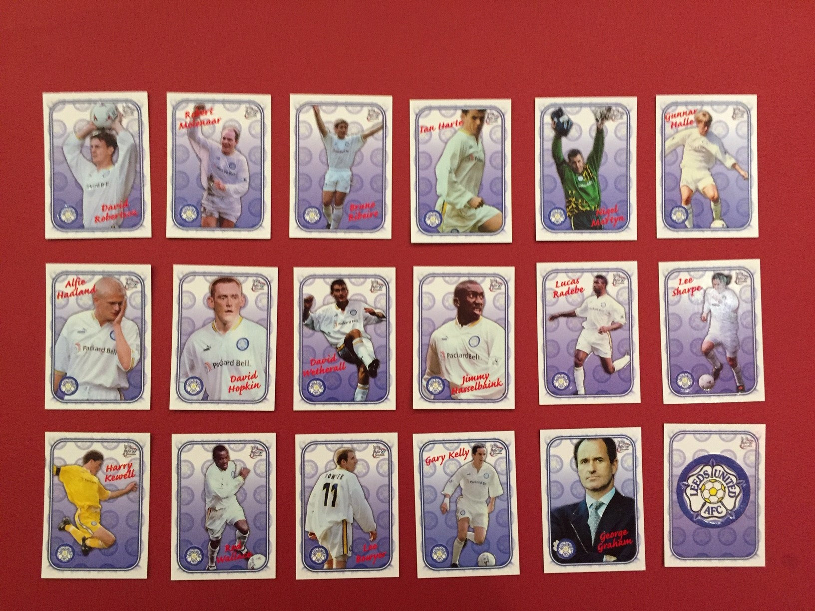 LEEDS UNITED - FUTERA 1998 - SPECIAL EDITION - KOMPLETT SETT