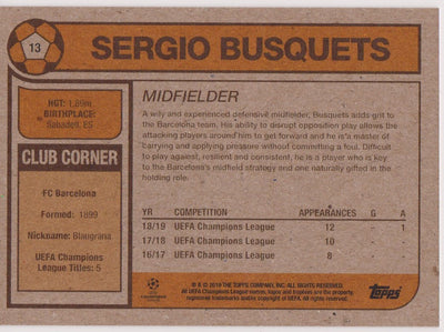 013. SERGIO BUSQUETS - FC BARCELONA - PR. 614