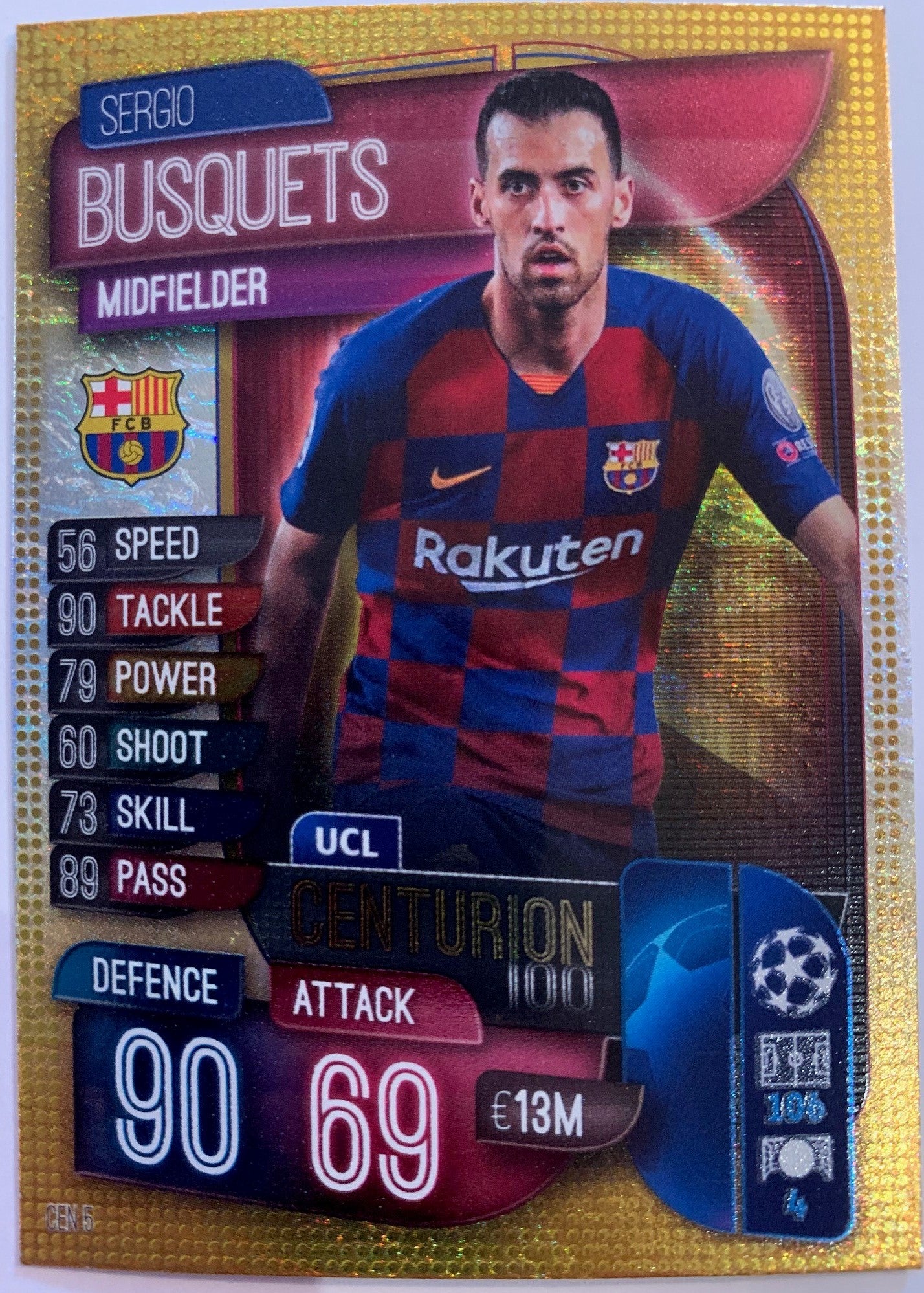 CEN5. SERGIO BUSQUETS - FC BARCELONA - UCL CENTURIONS