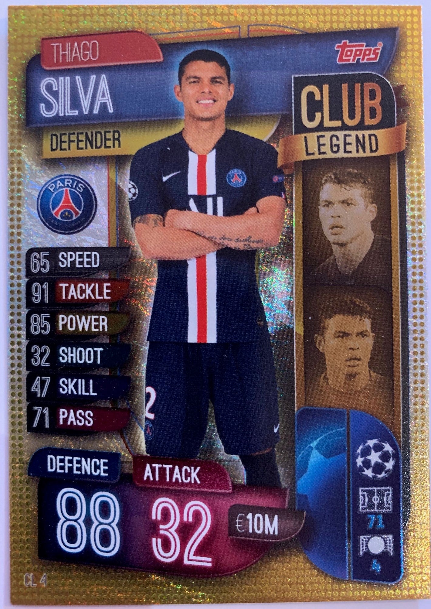 CL4. THIAGO SILVA - PARIS SAINT-GERMAIN - CLUB LEGEND