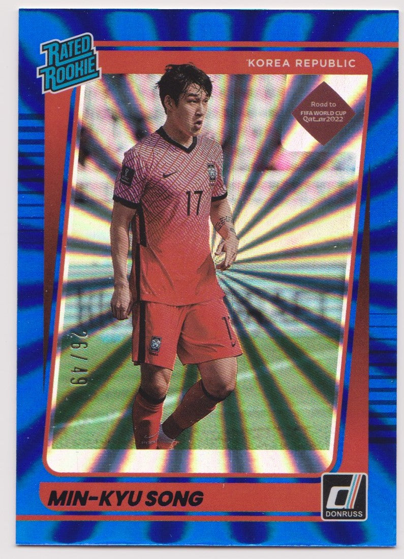 189. MIN-KYU SONG - KOREA REPUBLIC - OPTIC BLUE VELOCITY - RATED ROOKIE- #49