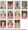 000. STOKE CITY - KOMPLETT SETT FRA A&BC 1970/71 ORANGE BACKS