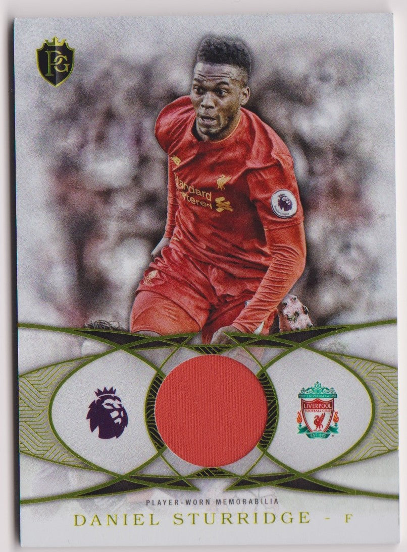 FF-DSU. DANIEL STURRIDGE - LIVERPOOL - TOPPS PREMIER GOLD 2016 - "PLAYER WORN MEMORABILIA"