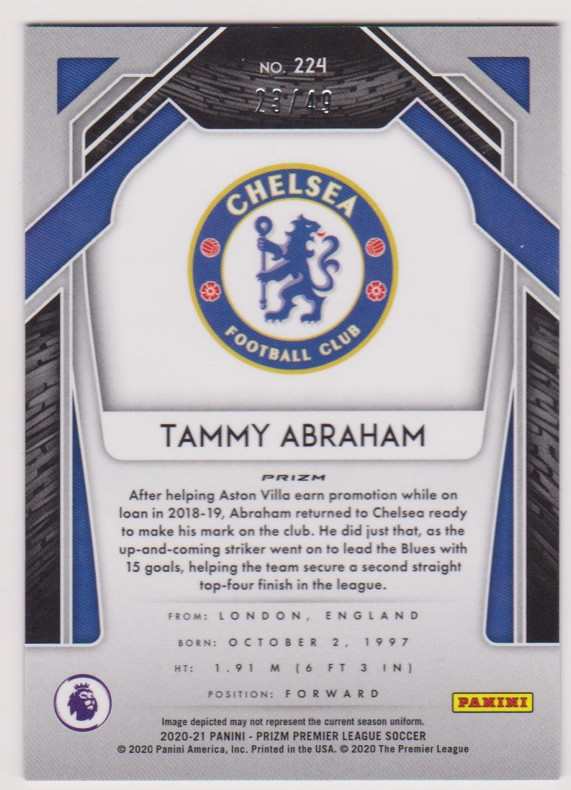 #049. GREEN ICE PRIZM - 224. TAMMY ABRAHAM - CHELSEA - CARD 23 OF 49