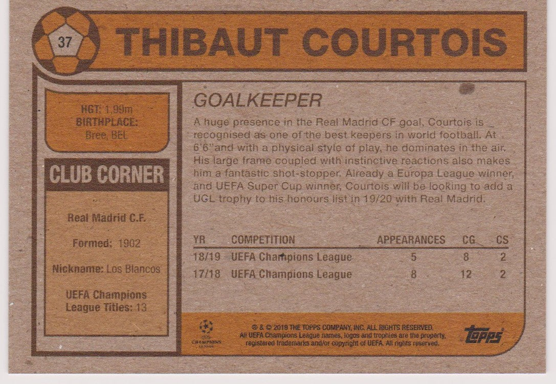 037. THIBAUT COURTOIS - REAL MADRID - PR.393