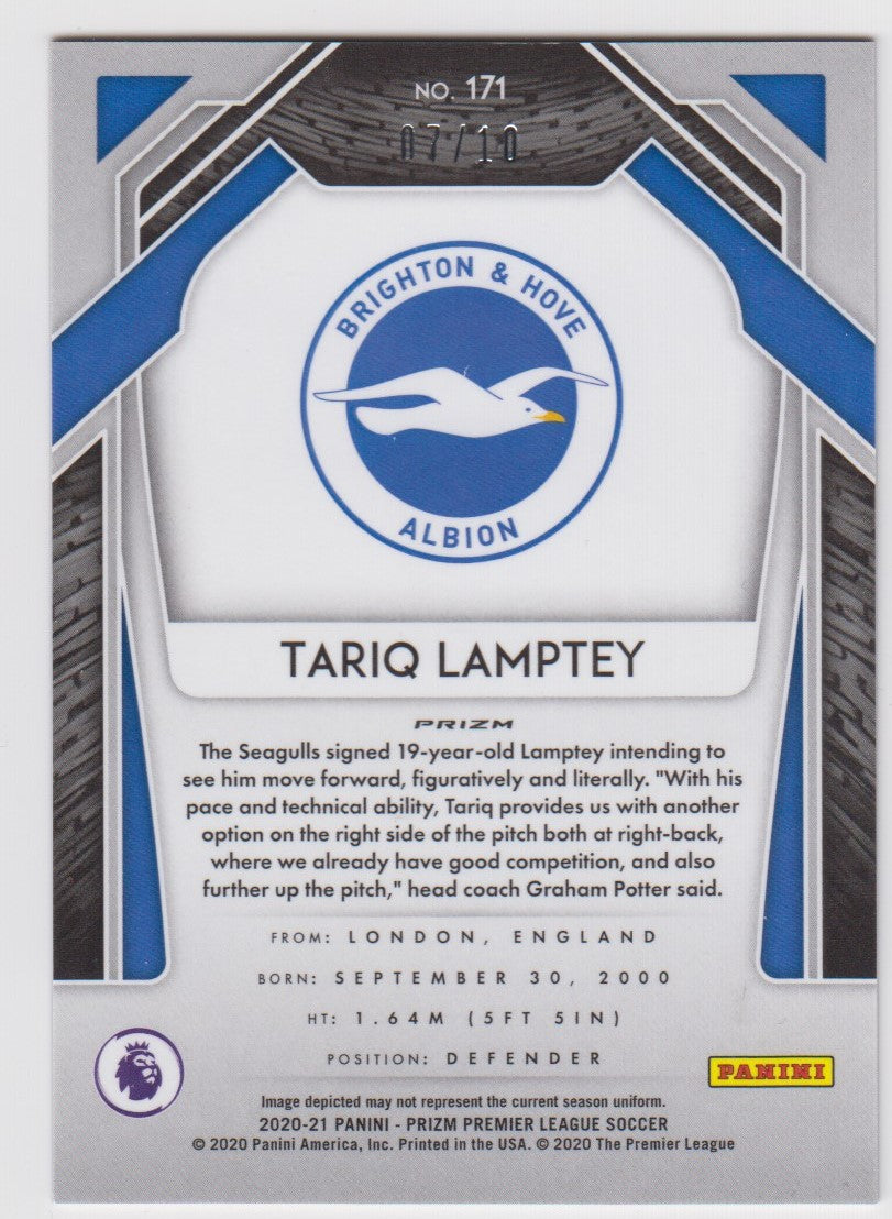 #010. BREAKAWAY GOLD PRIZM - TAIRQ LAMPTEY - BRIGHTON & HOVE ALBION - ROOKIE - CARD 07 OF 10