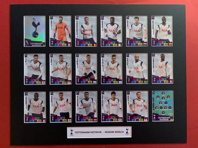 TOTTENHAM HOTSPUR FOTBALLKORTMONTASJE FRA PREMIER LEAGUE SESONGEN 2020/21