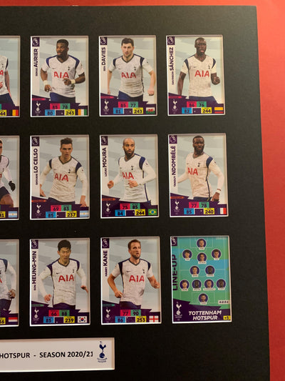 TOTTENHAM HOTSPUR FOTBALLKORTMONTASJE FRA PREMIER LEAGUE SESONGEN 2020/21